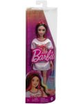 Кукла Barbie Fashionistas - С бяло-червена тениска - 6t